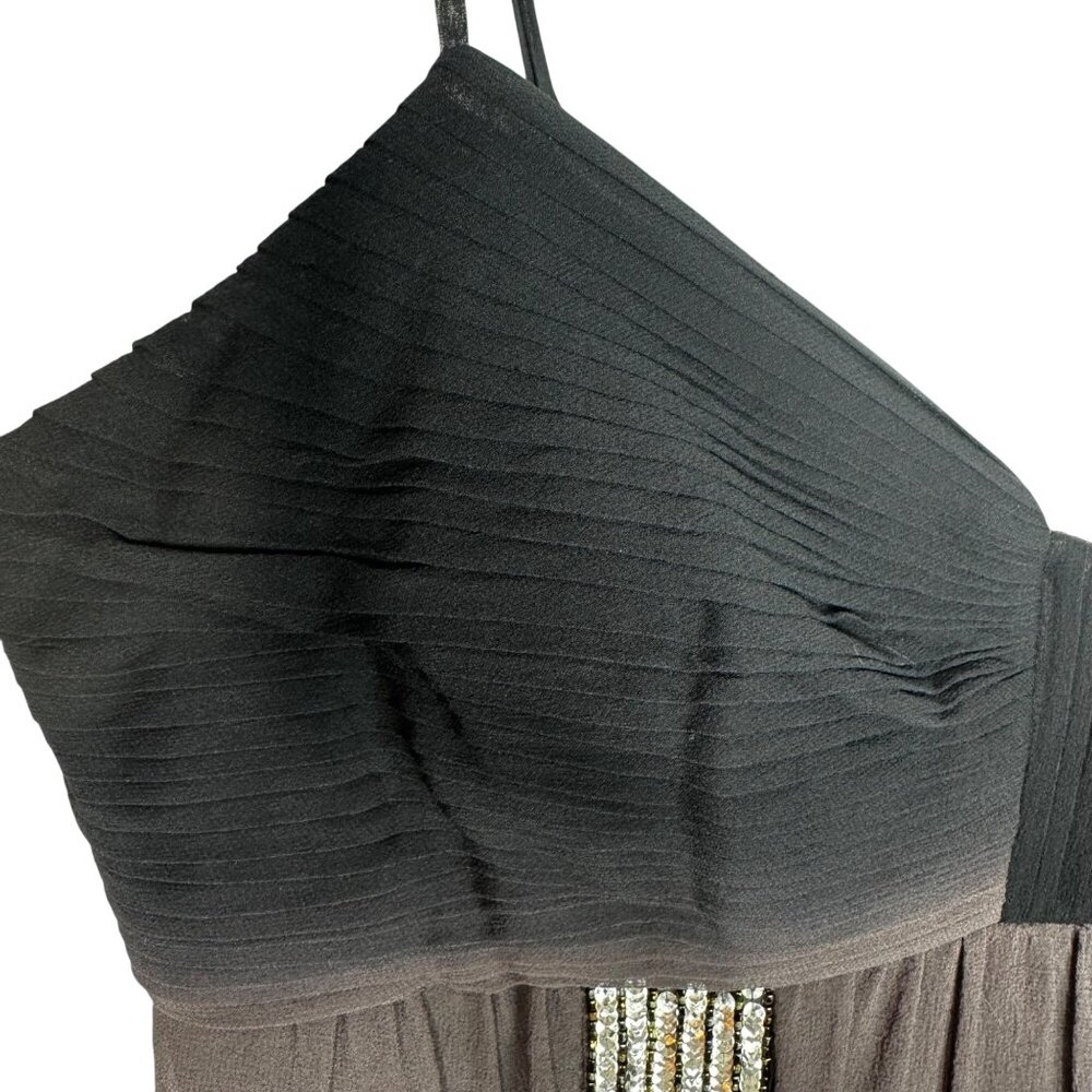 Sue Wong Nocturne Beaded Silk Ombre Babydoll Dress Whimsigoth Fairy Grunge Sz 14 - Picture 7 of 13